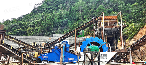 水洗砂生產(chǎn)線方案配置，要求兩月加工六萬噸石料，石子沙子都要